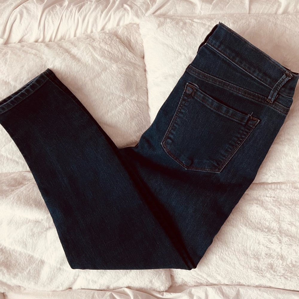 Loft skinny ankle size 6/28 petite indigo blue medium rise